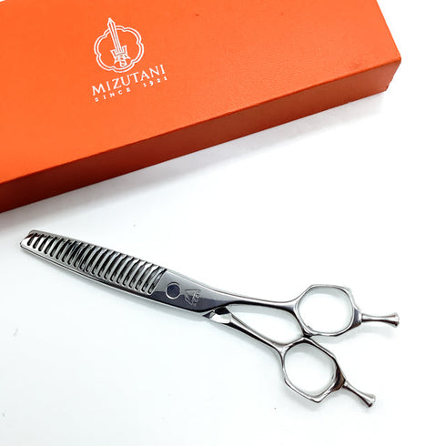 【ミズタニシザーズ ミズタニシザーMIZUTANI SCISSORS】Acroleaf WIDE M-15 メガネ シザー セニング 美容ハサミ すきばさみ 美容師 理容師 約5~15% 右利き 5.8インチ 中古 sc2175