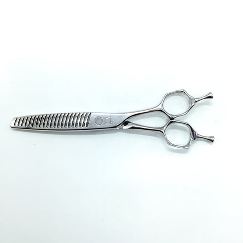 【ミズタニシザーズ ミズタニシザーMIZUTANI SCISSORS】Acroleaf WIDE M-15 メガネ シザー セニング 美容ハサミ すきばさみ 美容師 理容師 約5~15% 右利き 5.8インチ 中古 sc2175