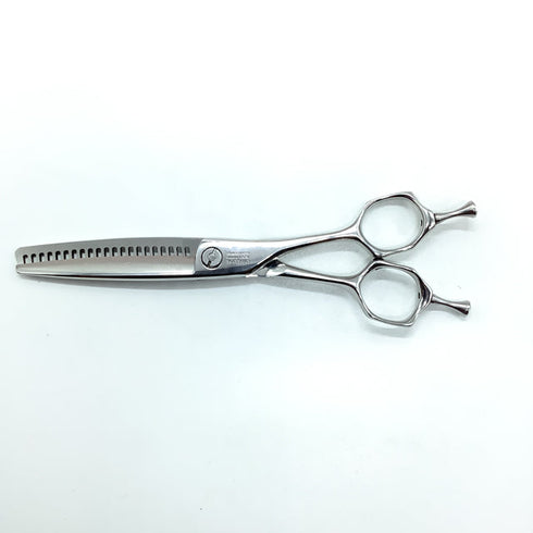【ミズタニシザーズ ミズタニシザーMIZUTANI SCISSORS】Acroleaf WIDE M-15 メガネ シザー セニング 美容ハサミ すきばさみ 美容師 理容師 約5~15% 右利き 5.8インチ 中古 sc2175