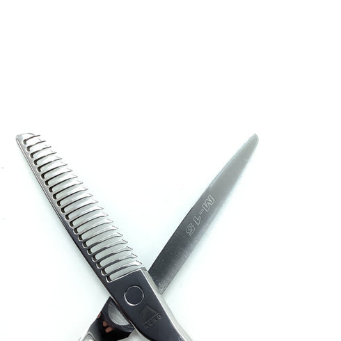 【ミズタニシザーズ ミズタニシザーMIZUTANI SCISSORS】Acroleaf WIDE M-15 メガネ シザー セニング 美容ハサミ すきばさみ 美容師 理容師 約5~15% 右利き 5.8インチ 中古 sc2175