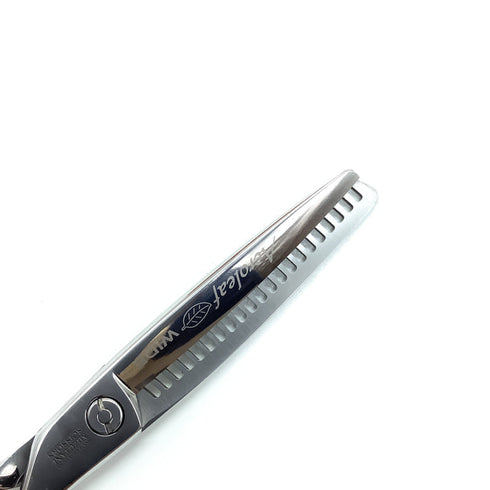 【ミズタニシザーズ ミズタニシザーMIZUTANI SCISSORS】Acroleaf WIDE M-15 メガネ シザー セニング 美容ハサミ すきばさみ 美容師 理容師 約5~15% 右利き 5.8インチ 中古 sc2175