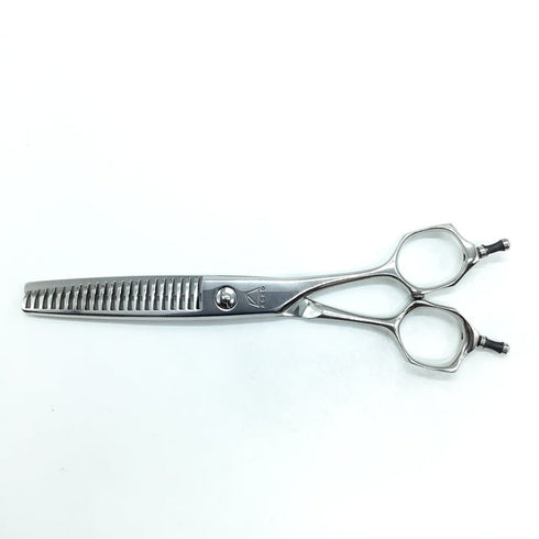 【ミズタニシザーズ ミズタニシザーMIZUTANI SCISSORS】YURAGI ZEROユラギ ゼロ メガネ シザー セニング 美容ハサミ すきばさみ 美容師 理容師 約10% 右利き 6インチ 中古 sc2190