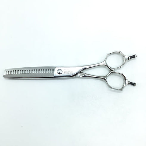 【ミズタニシザーズ ミズタニシザーMIZUTANI SCISSORS】YURAGI ZEROユラギ ゼロ メガネ シザー セニング 美容ハサミ すきばさみ 美容師 理容師 約10% 右利き 6インチ 中古 sc2190
