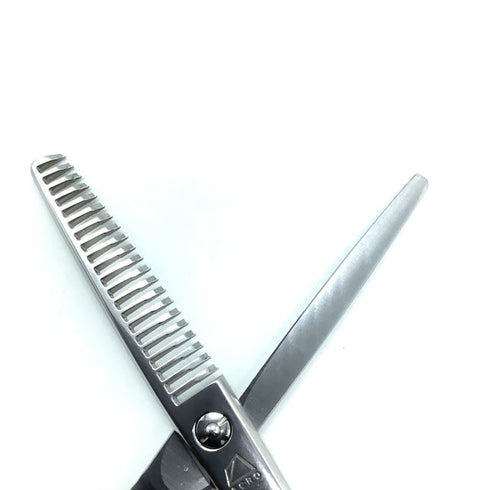 【ミズタニシザーズ ミズタニシザーMIZUTANI SCISSORS】YURAGI ZEROユラギ ゼロ メガネ シザー セニング 美容ハサミ すきばさみ 美容師 理容師 約10% 右利き 6インチ 中古 sc2190
