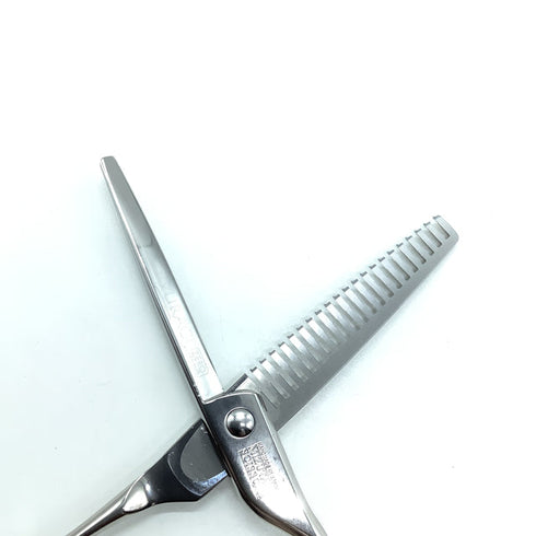 【ミズタニシザーズ ミズタニシザーMIZUTANI SCISSORS】YURAGI ZEROユラギ ゼロ メガネ シザー セニング 美容ハサミ すきばさみ 美容師 理容師 約10% 右利き 6インチ 中古 sc2190