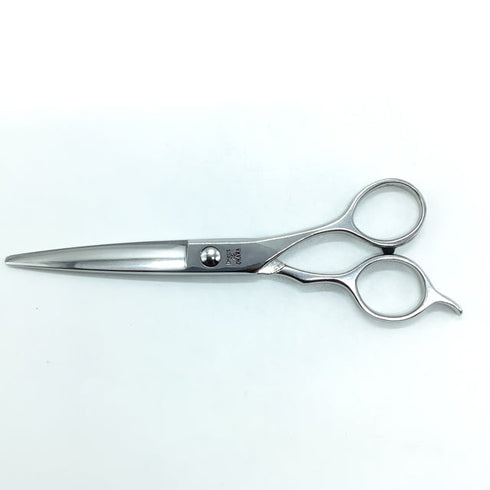 【キクオオカワKIKU OKAWA】D-CUT75 ドライカット スライド シザー メガネ 理容 美容ハサミ 美容師 理容師 右利き 6インチ 中古 sc2192