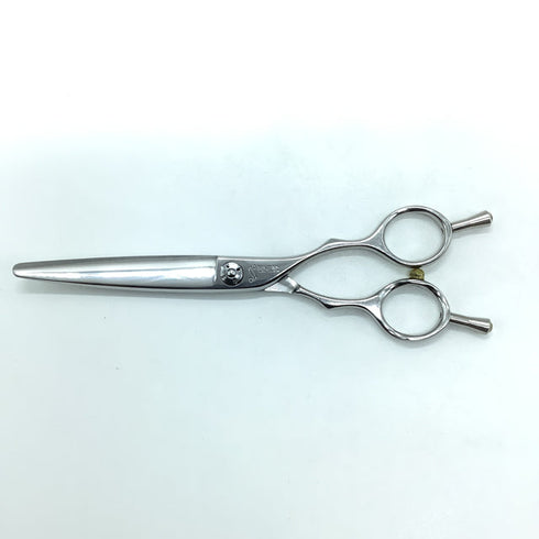 【SHEEMA Hi-TEC島理研】R-cut 65Wカーブ シザー メガネ 理容 美容ハサミ 美容師 理容師 右利き 6.5インチ 中古 sc2194