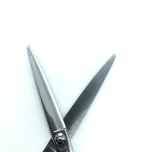 【SHEEMA Hi-TEC島理研】R-cut 65Wカーブ シザー メガネ 理容 美容ハサミ 美容師 理容師 右利き 6.5インチ 中古 sc2194