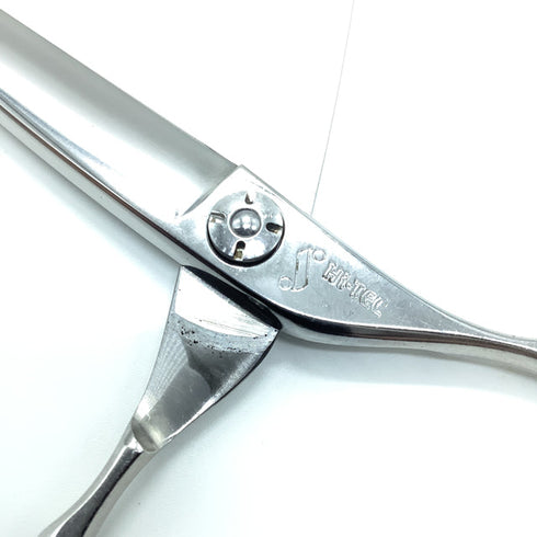 【SHEEMA Hi-TEC島理研】R-cut 65Wカーブ シザー メガネ 理容 美容ハサミ 美容師 理容師 右利き 6.5インチ 中古 sc2194