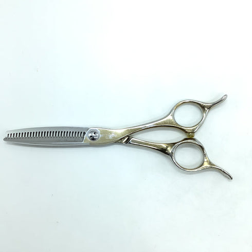 【トギノンTOGINON】GOLDEN QUEEN 30周年限定 メガネ シザー セニング 美容ハサミ すきばさみ 美容師 理容師 約20% 右利き 5.8インチ 中古 sc2198