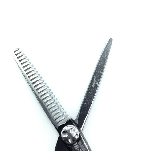 【SHEEMA Hi-TEC島理研】Swing+23Z メガネ シザー セニング 美容ハサミ すきばさみ 美容師 理容師 約10~20% 右利き 6インチ 中古 sc2204