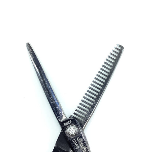 【SHEEMA Hi-TEC島理研】Swing+23Z メガネ シザー セニング 美容ハサミ すきばさみ 美容師 理容師 約10~20% 右利き 6インチ 中古 sc2204