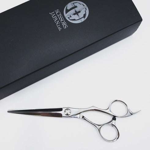新品同様【シザーズジャパンSCISSORS JAPAN】NS800R 剣刃 LSBS加工 シザー オフセット 理容 美容ハサミ 美容師 理容師 右利き 6インチ 中古 sc221