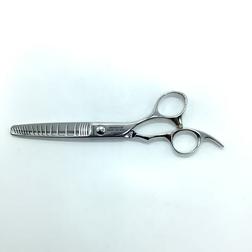 【G-MAS トラックスシザーズ トラックスシザーTRACKS SCISSORS 】REMOVE くせ毛改善 オフセット シザー セニング 美容ハサミ すきばさみ 美容師 理容師 約5~10% 右利き 6インチ 中古 sc2218