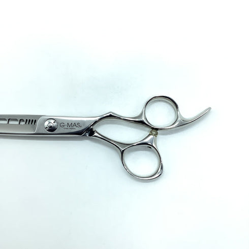 【G-MAS トラックスシザーズ トラックスシザーTRACKS SCISSORS 】REMOVE くせ毛改善 オフセット シザー セニング 美容ハサミ すきばさみ 美容師 理容師 約5~10% 右利き 6インチ 中古 sc2218