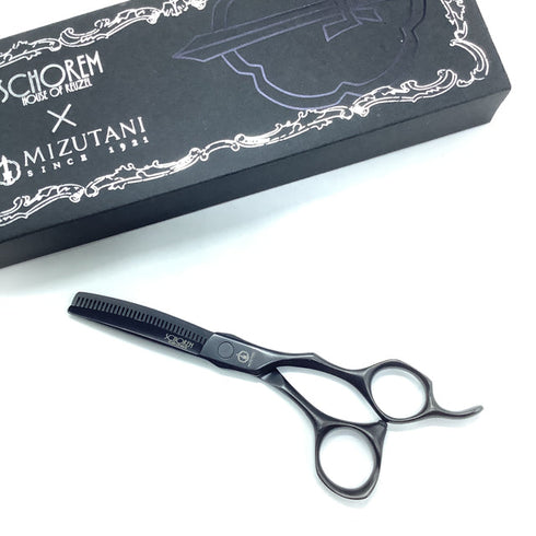 【ミズタニシザーズ ミズタニシザーMIZUTANI SCISSORS】SCHOREM MASTER 33 オフセット シザー セニング 美容ハサミ すきばさみ 美容師 理容師 約25~30% 右利き 5.8インチ 中古 sc2223