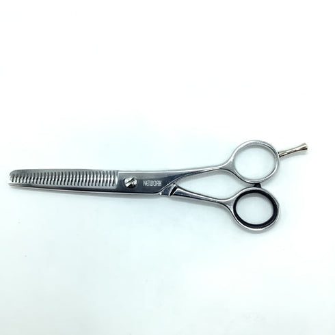 【ネットワークNETWORK】KM30 メガネ シザー セニング 美容ハサミ すきばさみ 美容師 理容師 約20~30% 右利き 6インチ 中古 sc2224