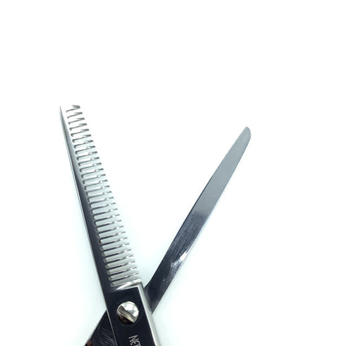 【ネットワークNETWORK】KM30 メガネ シザー セニング 美容ハサミ すきばさみ 美容師 理容師 約20~30% 右利き 6インチ 中古 sc2224