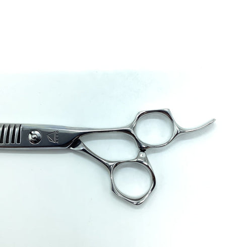 【ミズタニシザーズ ミズタニシザーMIZUTANI SCISSORS】ACRO YURAGI K-6 オフセット シザー セニング 美容ハサミ すきばさみ 美容師 理容師 約25~30% 右利き 6インチ 中古 sc2232