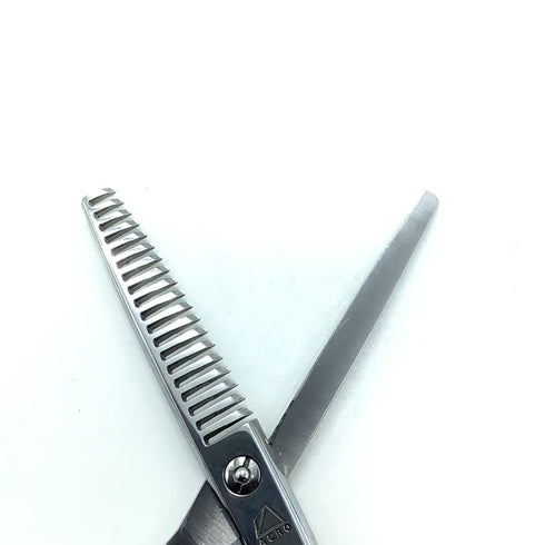 【ミズタニシザーズ ミズタニシザーMIZUTANI SCISSORS】ACRO YURAGI K-6 オフセット シザー セニング 美容ハサミ すきばさみ 美容師 理容師 約25~30% 右利き 6インチ 中古 sc2232