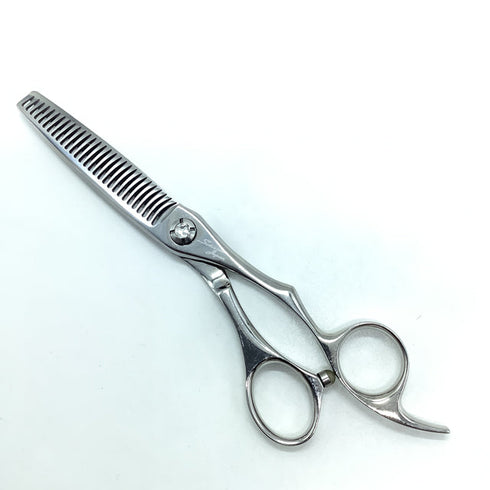【シザーズジャパンSCISSORS JAPAN】Qs FLOR 25%29 オフセット シザー セニング 美容ハサミ すきばさみ 美容師 理容師 約20~30% 右利き 6インチ 中古 sc2233