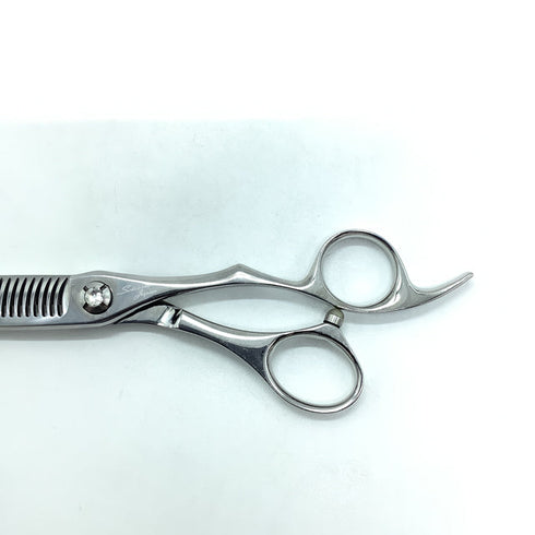 【シザーズジャパンSCISSORS JAPAN】Qs FLOR 25%29 オフセット シザー セニング 美容ハサミ すきばさみ 美容師 理容師 約20~30% 右利き 6インチ 中古 sc2233