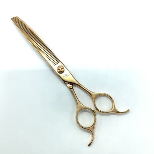 美品【ビアーズBEARDS】Yurufuwa ゆるふわ カーブフラッフィー トリミングシザー 右利き トリマー ペット 7.5インチ 中古 sc2236