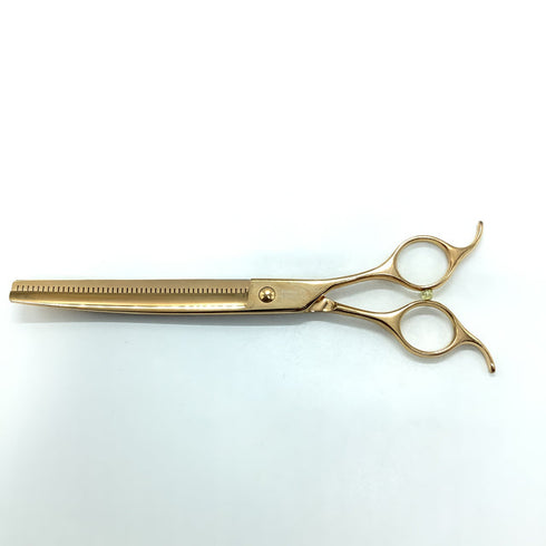 美品【ビアーズBEARDS】Yurufuwa ゆるふわ カーブフラッフィー トリミングシザー 右利き トリマー ペット 7.5インチ 中古 sc2236