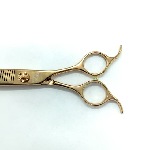 美品【ビアーズBEARDS】Yurufuwa ゆるふわ カーブフラッフィー トリミングシザー 右利き トリマー ペット 7.5インチ 中古 sc2236