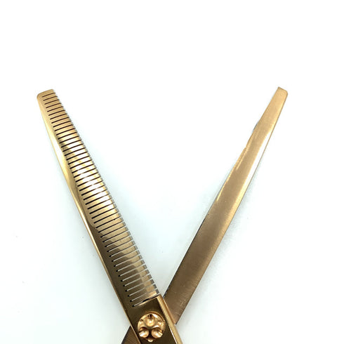 美品【ビアーズBEARDS】Yurufuwa ゆるふわ カーブフラッフィー トリミングシザー 右利き トリマー ペット 7.5インチ 中古 sc2236