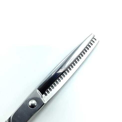 【アルファシザーas&co】FTC-25 オフセット シザー セニング 美容ハサミ すきばさみ 美容師 理容師 約20~25% 右利き 6インチ 中古 sc2239