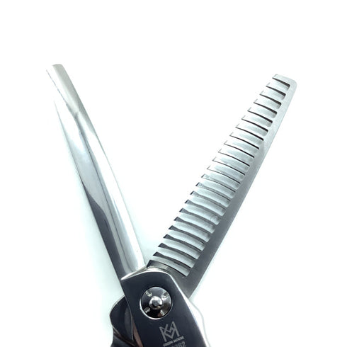 【nbaa N.B.A.A×GREEN MOUSE】NB-GTR1 メガネ シザー セニング 美容ハサミ すきばさみ 美容師 理容師 約20% 右利き 6インチ 中古 sc2240