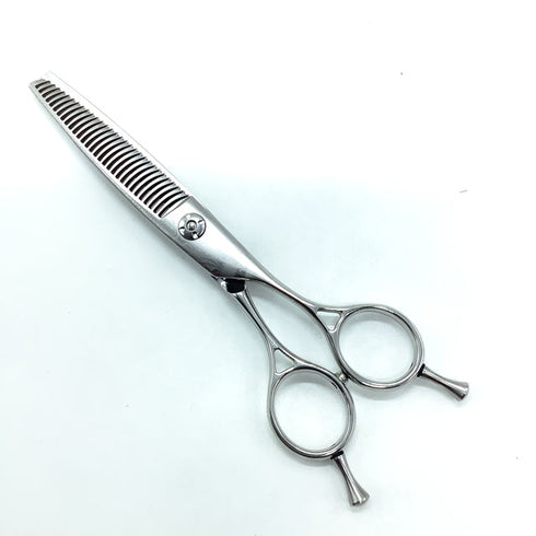 新品未使用【ルクスシザーLUXE】Fiji Gダマスカス メガネ シザー セニング 美容ハサミ すきばさみ 美容師 理容師 約25~30% 右利き 6インチ 中古 sc2554