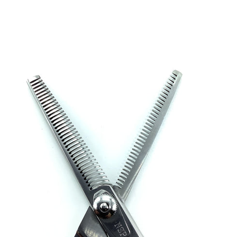 【NSP】 オフセット 両グシ シザー セニング 美容ハサミ すきばさみ 美容師 理容師 約25~35% 右利き 6インチ 中古 sc2271