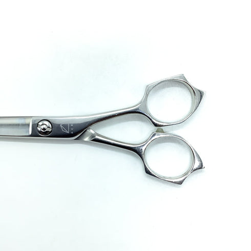 【ミズタニシザーズ ミズタニシザーMIZUTANI SCISSORS】 ACRO カーブ シザー メガネ 理容 美容ハサミ 美容師 理容師 右利き 6インチ 中古 sc2274
