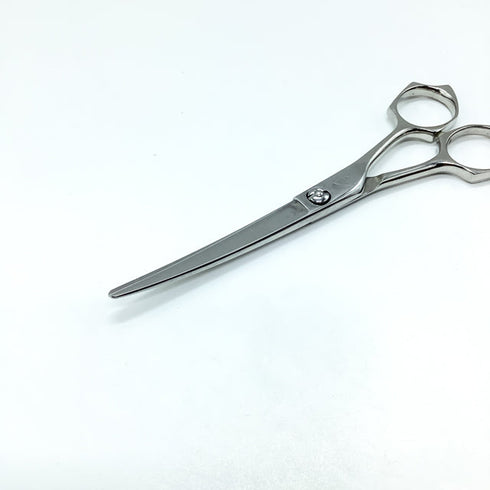 【ミズタニシザーズ ミズタニシザーMIZUTANI SCISSORS】 ACRO カーブ シザー メガネ 理容 美容ハサミ 美容師 理容師 右利き 6インチ 中古 sc2274
