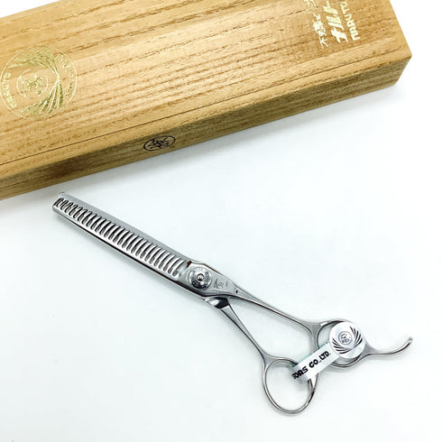 【ナルトシザーズ ナルトシザーNARUTO SCISSORS】RK三梳きシーリングZ S27 オフセット シザー セニング 美容ハサミ すきばさみ 美容師 理容師 約25~30% 右利き 6.2インチ 中古 sc2276