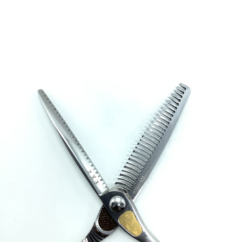 【トギノンTOGINON】Hi-skill Queen FX 5.8 メガネ シザー セニング 美容ハサミ すきばさみ 美容師 理容師 約40% 右利き 5.8インチ 中古 sc2279