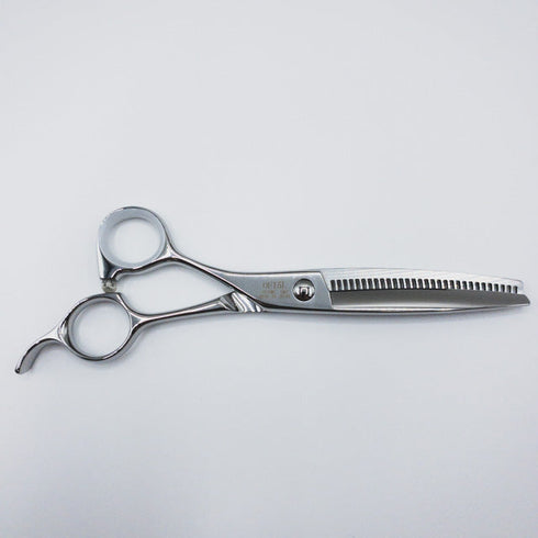 新品未使用【内海ウツミUTSUMI】OF15L 30目 オフセット シザー セニング 美容ハサミ すきばさみ 美容師 理容師 約15% 左利き 6インチ 中古 sc228