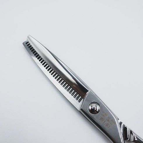 新品未使用【内海ウツミUTSUMI】OF15L 30目 オフセット シザー セニング 美容ハサミ すきばさみ 美容師 理容師 約15% 左利き 6インチ 中古 sc228