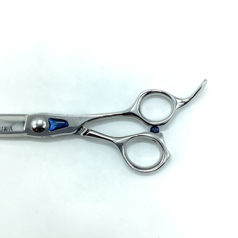 【トギノンTOGINON】マリンシャーク6.8 荒刈 シザー オフセット 理容 美容ハサミ 美容師 理容師 右利き 6.8インチ 中古 sc2280