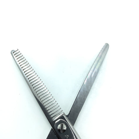 【サイキシザーズ サイキシザーSAIKI SCISSORS】30 メガネ シザー セニング 美容ハサミ すきばさみ 美容師 理容師 約25~30% 右利き 6インチ 中古 sc2284