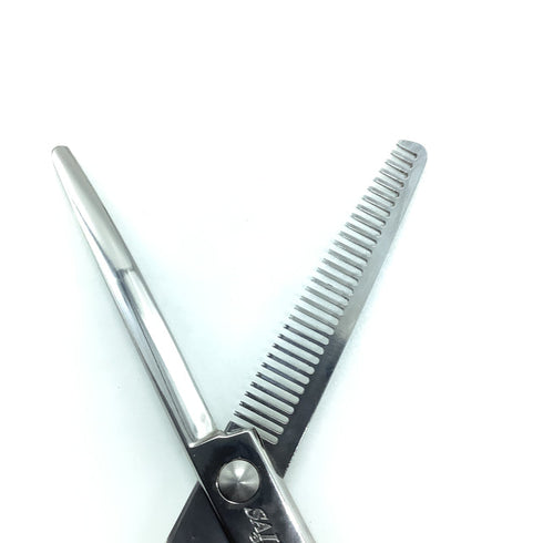 【サイキシザーズ サイキシザーSAIKI SCISSORS】30 メガネ シザー セニング 美容ハサミ すきばさみ 美容師 理容師 約25~30% 右利き 6インチ 中古 sc2284