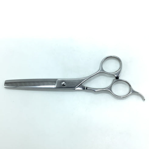 【内海ウツミUTSUMI】WT-60/40 両グシ トリミングシザー 右利き セニング トリマー ペット 6インチ 中古 sc2289