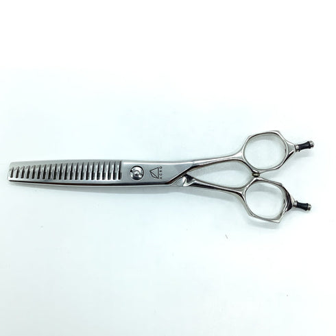 【ミズタニシザーズ ミズタニシザーMIZUTANI SCISSORS】YURAGI ZEROユラギ ゼロ メガネ シザー セニング 美容ハサミ すきばさみ 美容師 理容師 約10% 右利き 6インチ 中古 sc2295