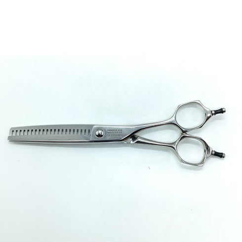 【ミズタニシザーズ ミズタニシザーMIZUTANI SCISSORS】YURAGI ZEROユラギ ゼロ メガネ シザー セニング 美容ハサミ すきばさみ 美容師 理容師 約10% 右利き 6インチ 中古 sc2295
