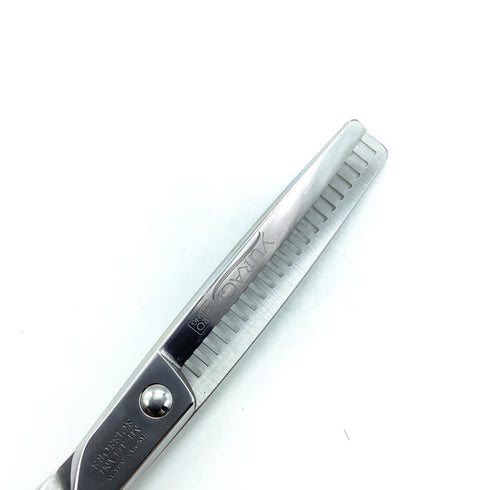 【ミズタニシザーズ ミズタニシザーMIZUTANI SCISSORS】YURAGI ZEROユラギ ゼロ メガネ シザー セニング 美容ハサミ すきばさみ 美容師 理容師 約10% 右利き 6インチ 中古 sc2295