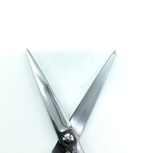 【シザーズジャパンSCISSORS JAPAN】QV 800R QVHR625i17Y ブラントカット シザー オフセット 理容 美容ハサミ 美容師 理容師 右利き 6.25インチ 中古 sc2296