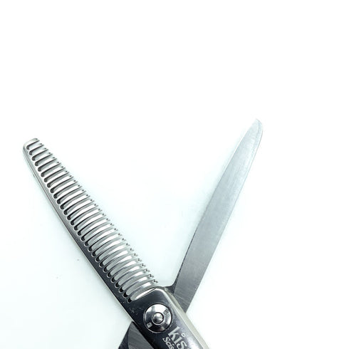 【kissキッスシザー】Deep Kiss メガネ シザー セニング 美容ハサミ すきばさみ 美容師 理容師 約25~35% 右利き 5.8インチ 中古 sc2298