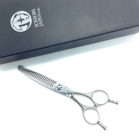 【シザーズジャパンSCISSORS JAPAN】J-FLOR25 メガネ シザー セニング 美容ハサミ すきばさみ 美容師 理容師 約10~15% 右利き 5.7インチ 中古 sc2305